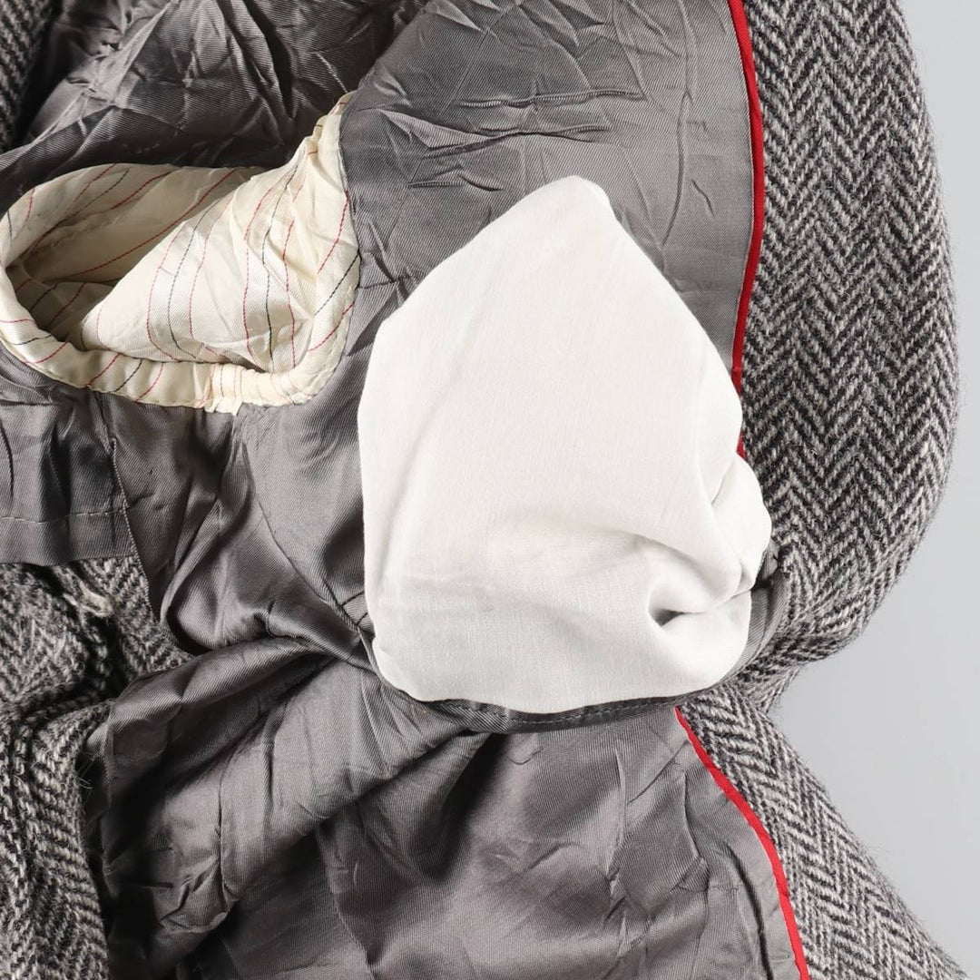 carl michaels Harris Tweed Herringbone Wool Tailored Jacket Made in USA Men's M size /eaa521149