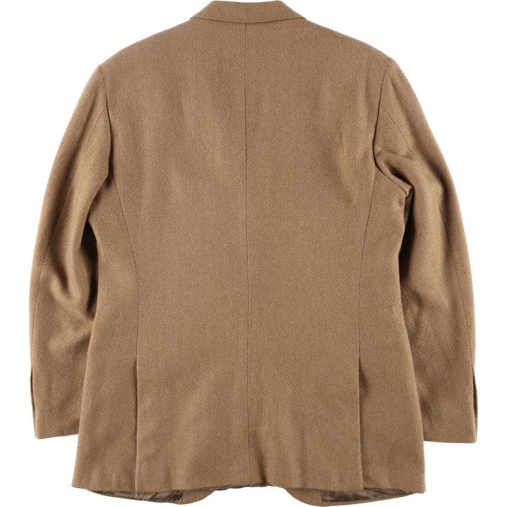POLO by Ralph Lauren Herringbone Camel Hair Tailored Jacket Made in Italy Men's L size / eaa521150