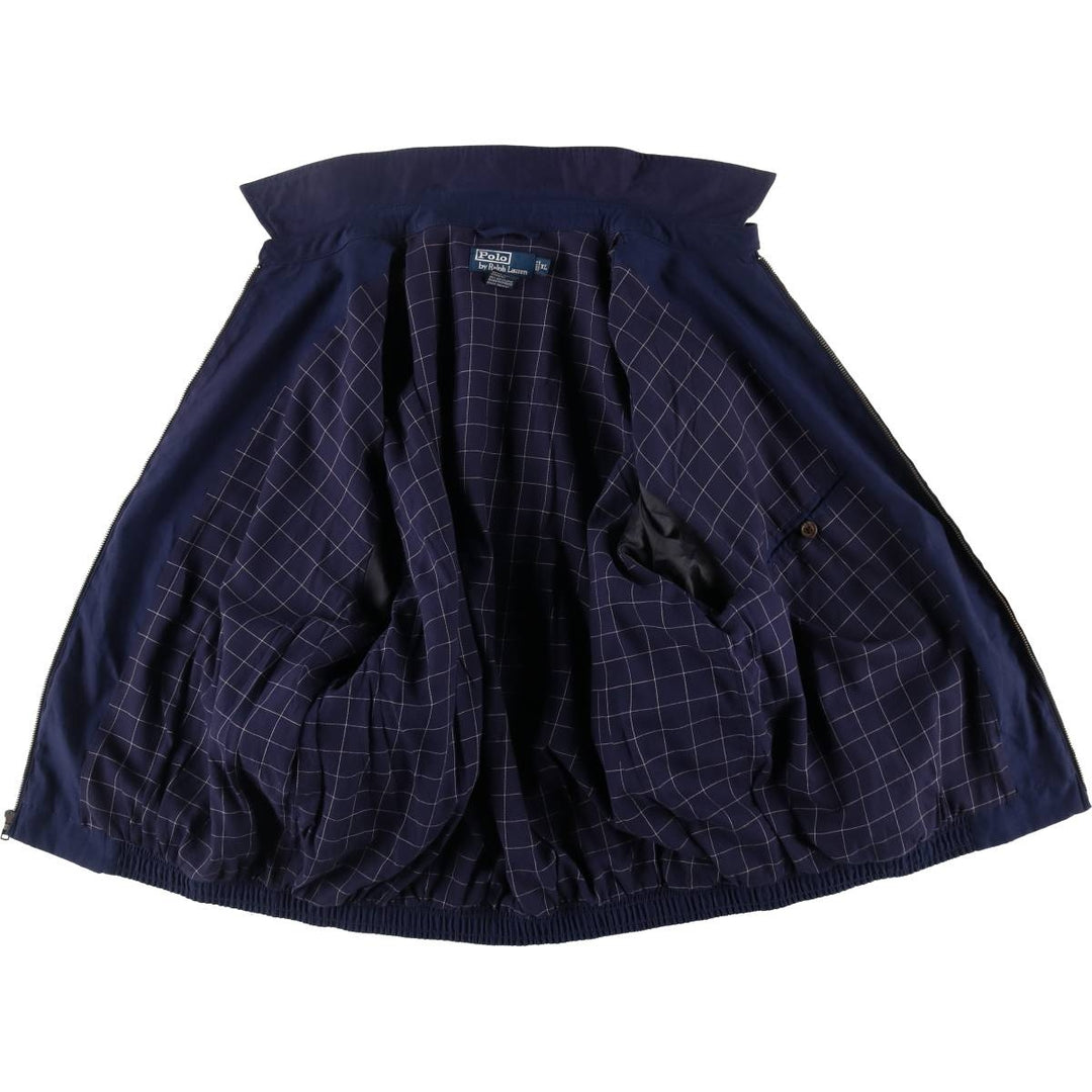 Ralph Lauren POLO by Ralph Lauren Swing Top Sports Jacket Men's XL polyester navy blue type Vintage Second Hand