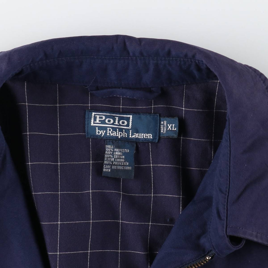 Ralph Lauren POLO by Ralph Lauren Swing Top Sports Jacket Men's XL polyester navy blue type Vintage Second Hand