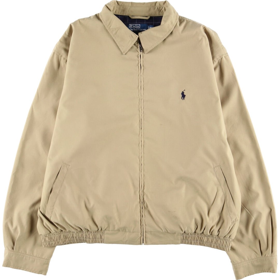 Ralph Lauren POLO by Ralph Lauren Swing Top Sports Jacket Men's XXL polyester Beige type Vintage Second Hand