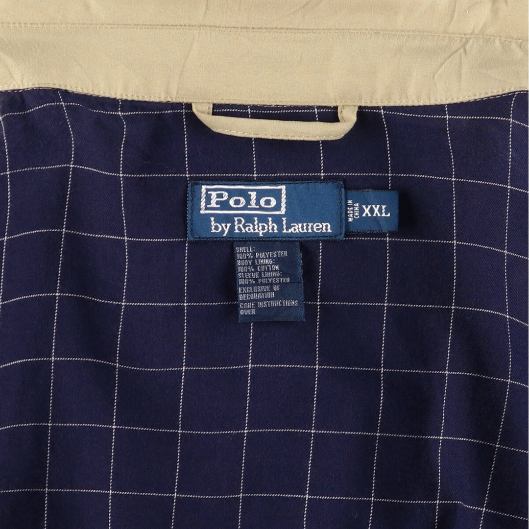 Ralph Lauren POLO by Ralph Lauren Swing Top Sports Jacket Men's XXL polyester Beige type Vintage Second Hand