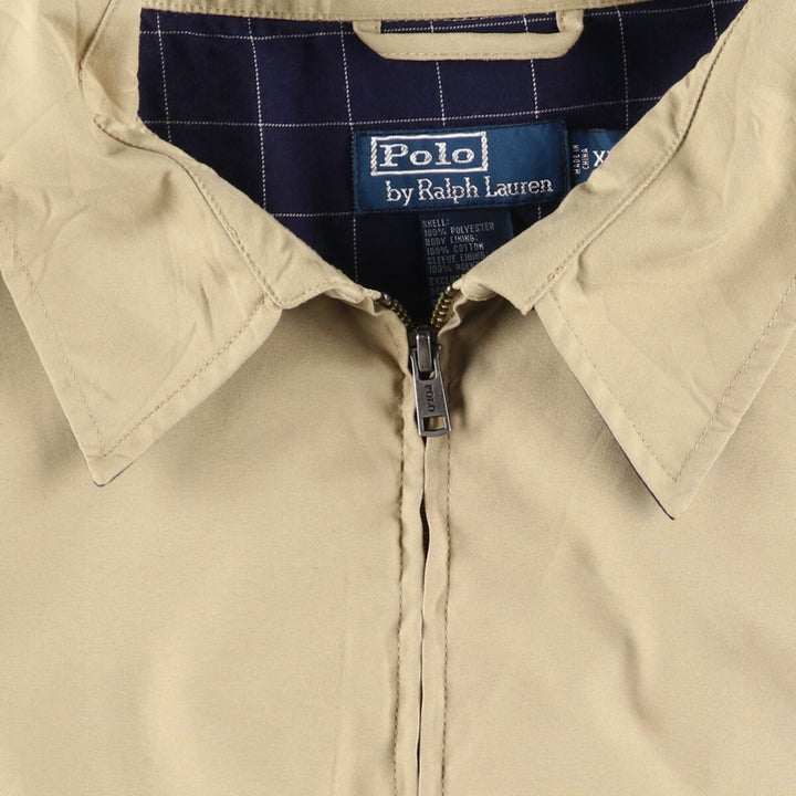 Ralph Lauren POLO by Ralph Lauren Swing Top Sports Jacket Men's XXL polyester Beige type Vintage Second Hand