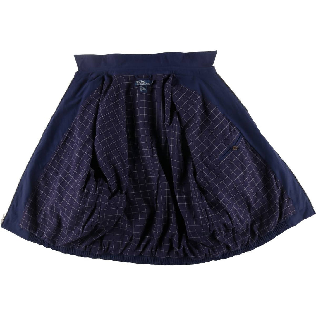 Ralph Lauren POLO by Ralph Lauren Swing Top Sports Jacket Men's XXL polyester navy blue type Vintage Second Hand