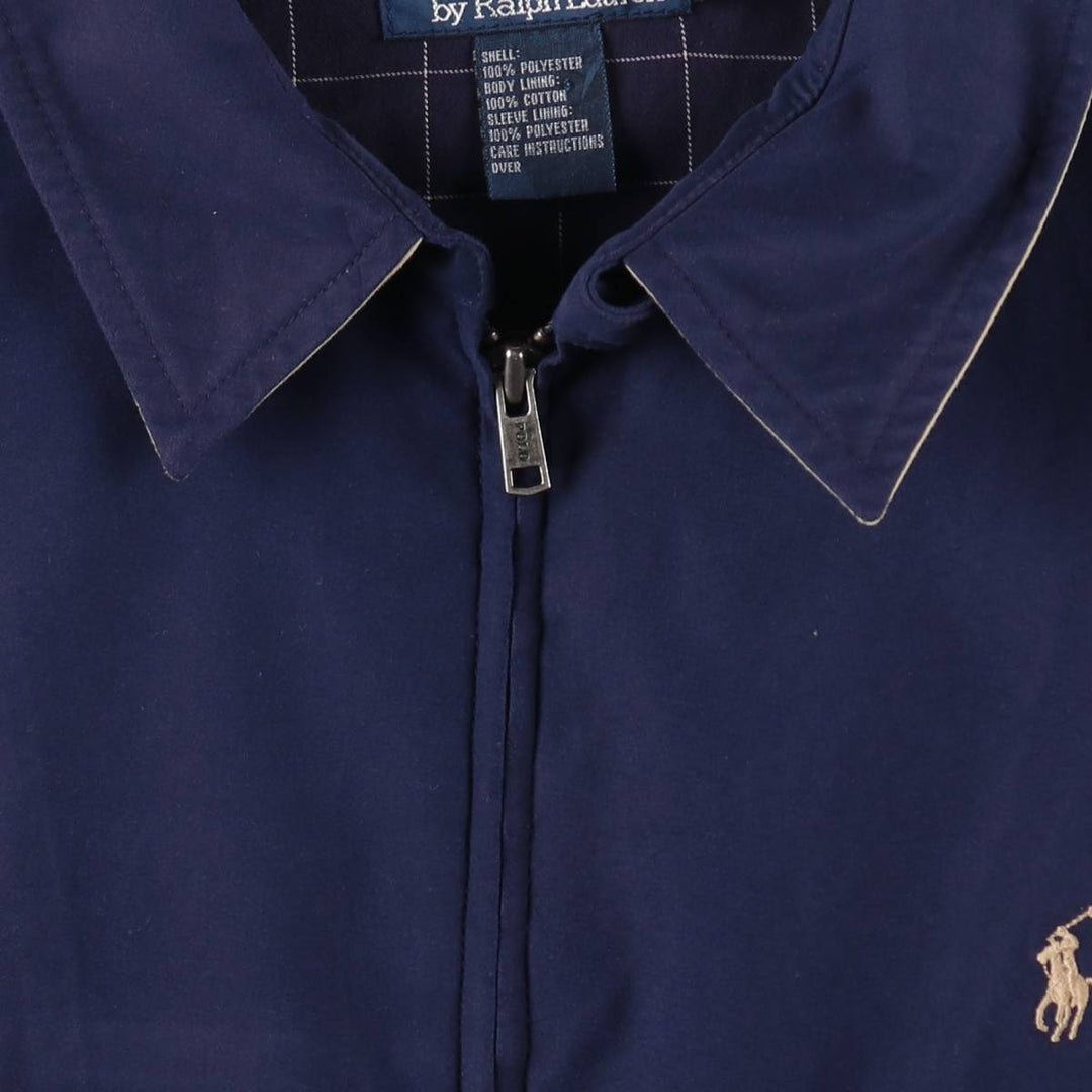 Ralph Lauren POLO by Ralph Lauren Swing Top Sports Jacket Men's XXL polyester navy blue type Vintage Second Hand