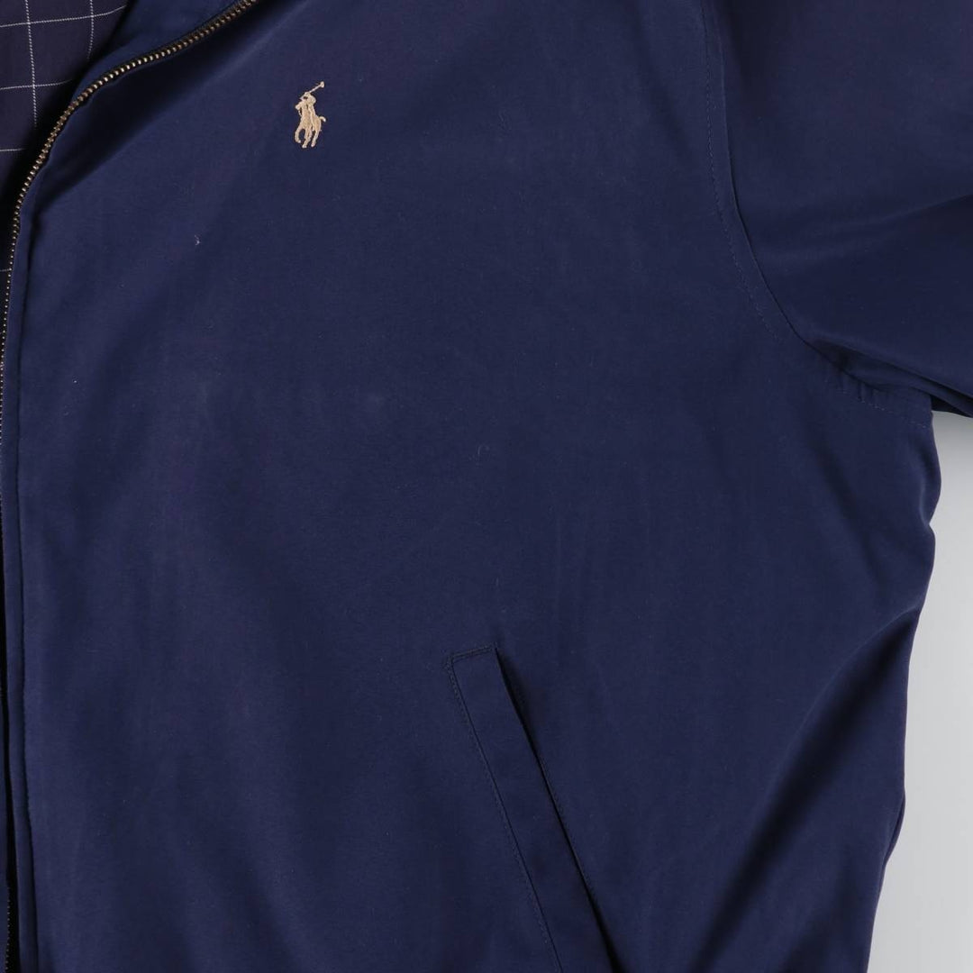 Ralph Lauren POLO by Ralph Lauren Swing Top Sports Jacket Men's XXL polyester navy blue type Vintage Second Hand