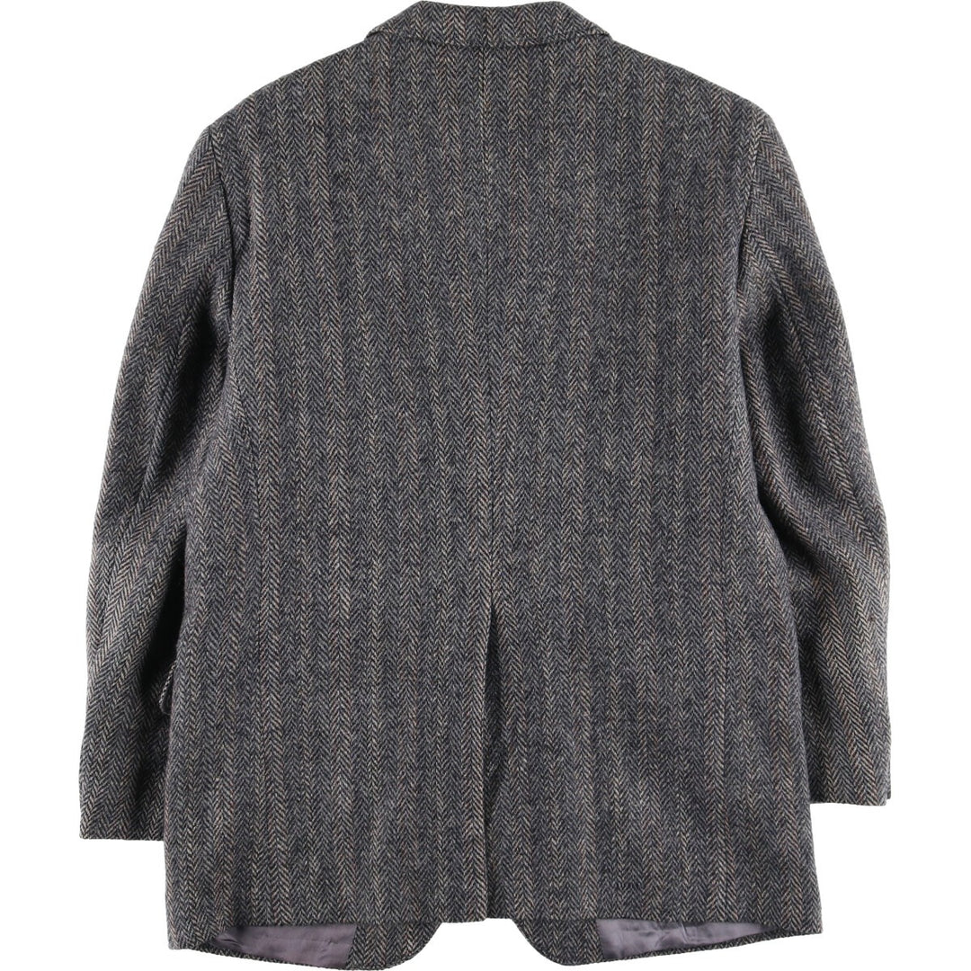 Herringbone wool tailored jacket for men size L / eaa521169