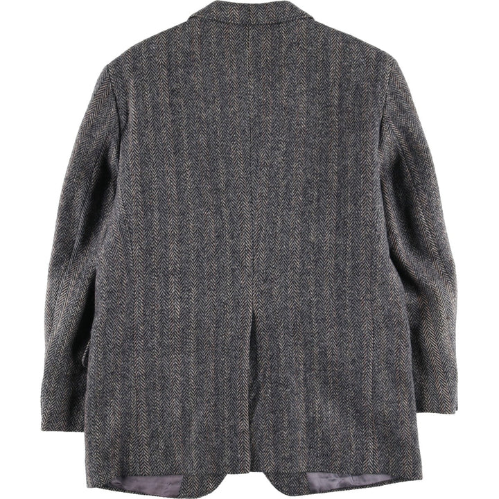 Herringbone wool tailored jacket for men size L / eaa521169