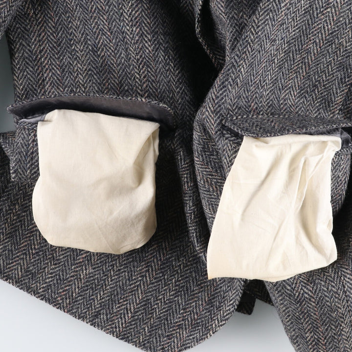 Herringbone wool tailored jacket for men size L / eaa521169