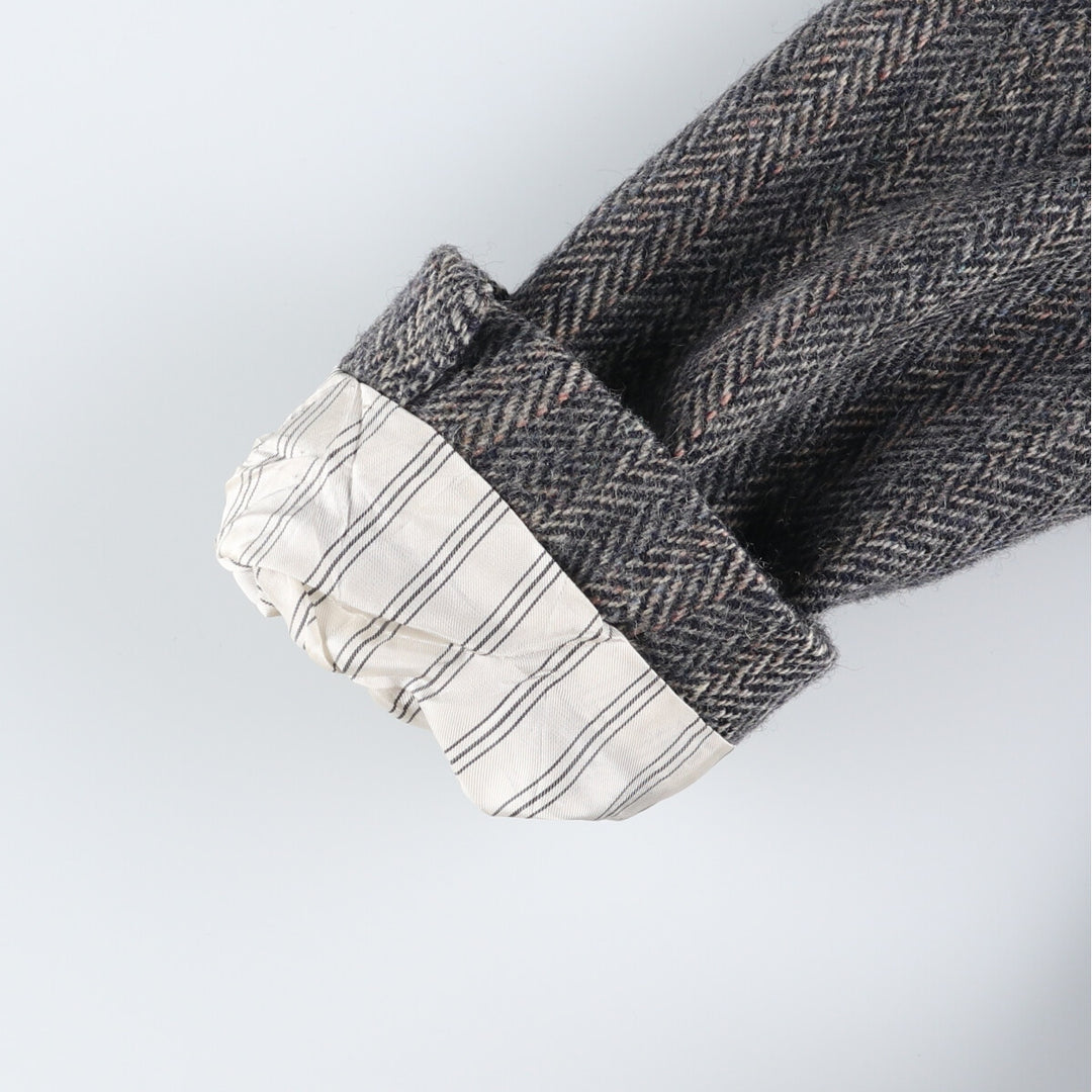 Herringbone wool tailored jacket for men size L / eaa521169