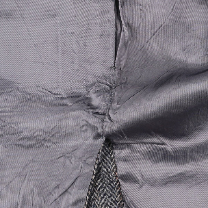 Herringbone wool tailored jacket for men size L / eaa521169