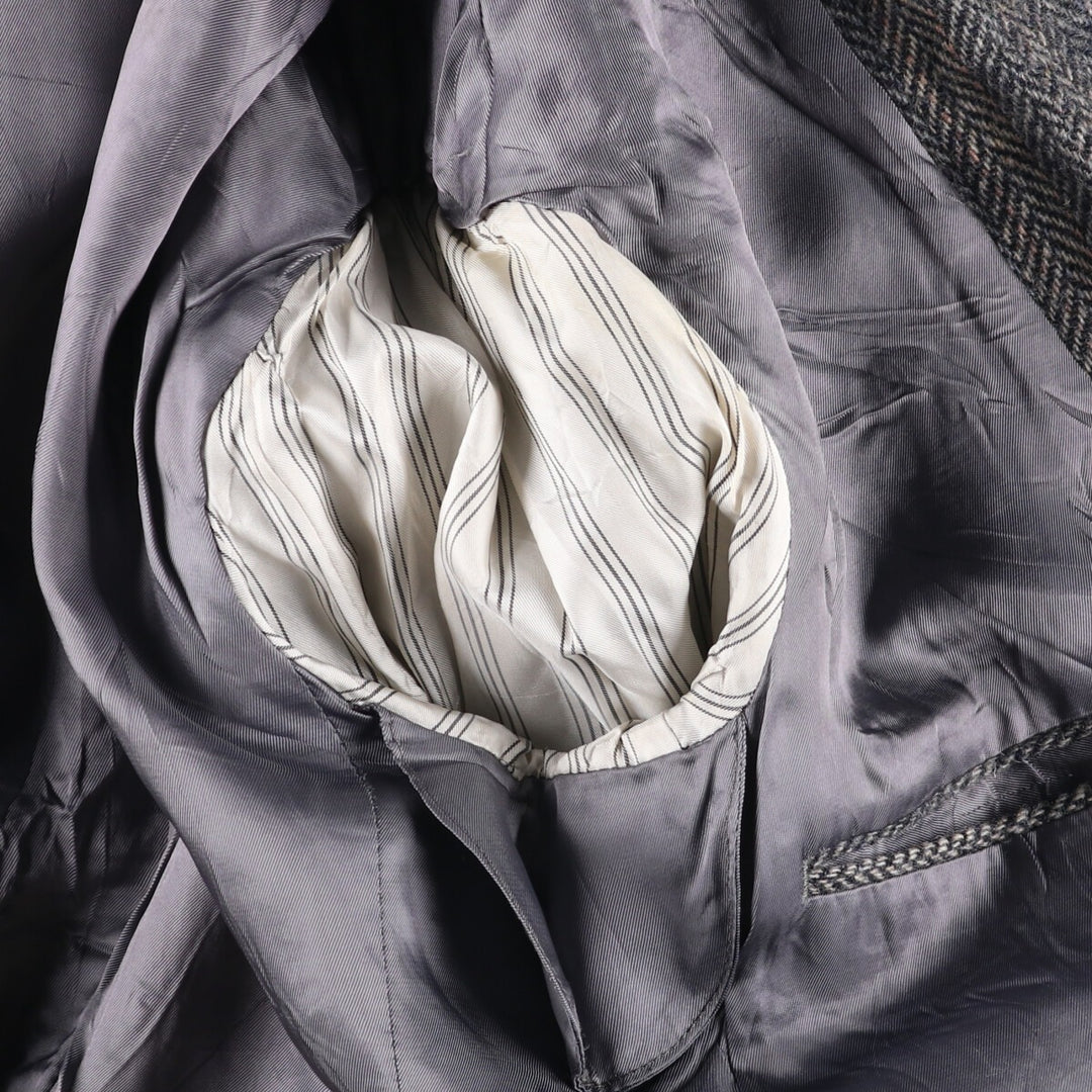 Herringbone wool tailored jacket for men size L / eaa521169