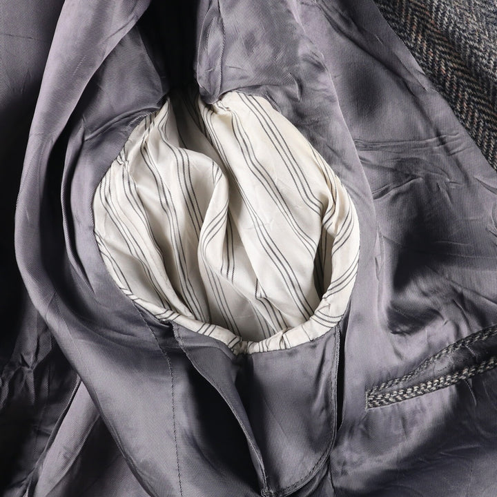 Herringbone wool tailored jacket for men size L / eaa521169