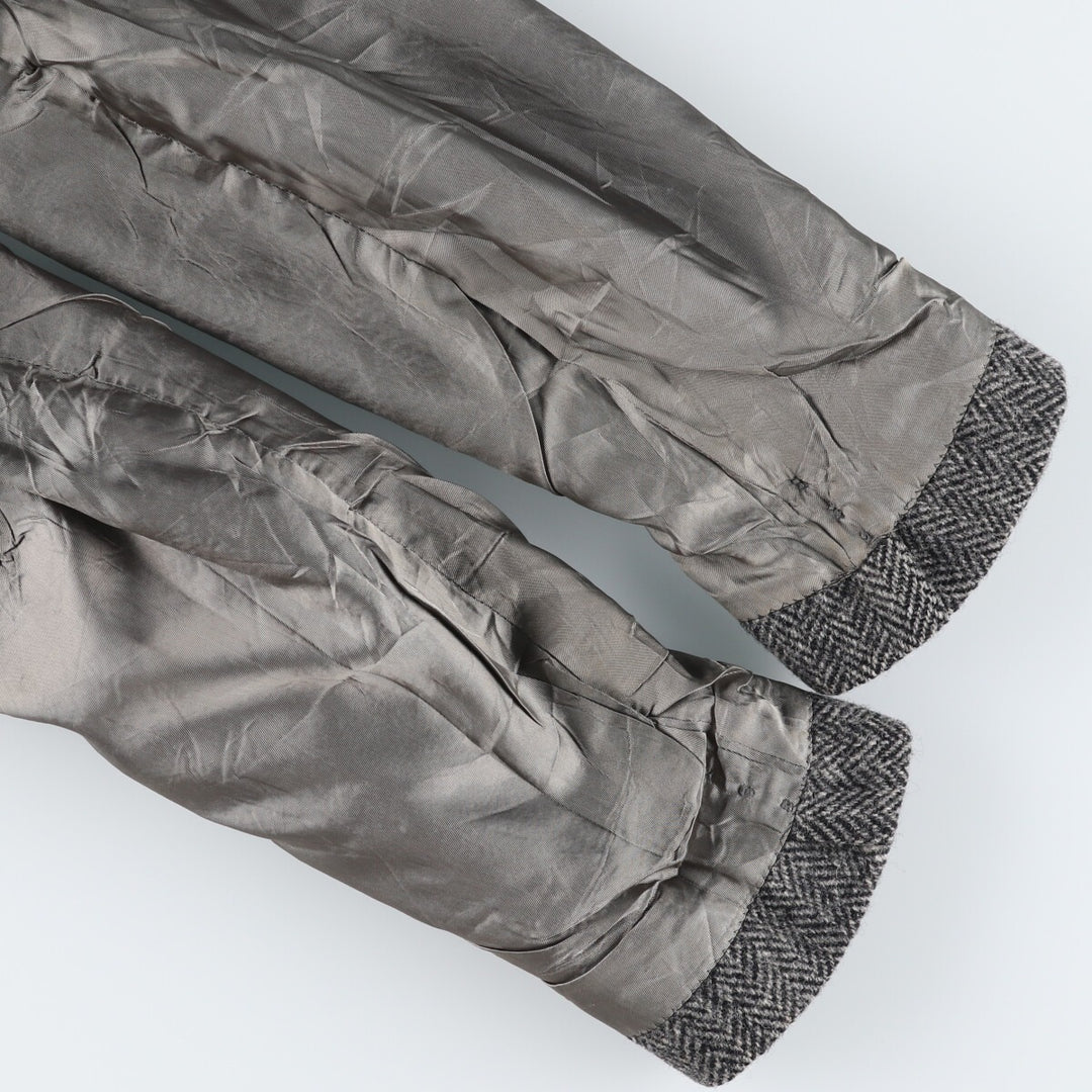 90'S Eddie Bauer Black Tag Harris Tweed Herringbone Wool Tailored Jacket Made in USA Men's L /eaa521170