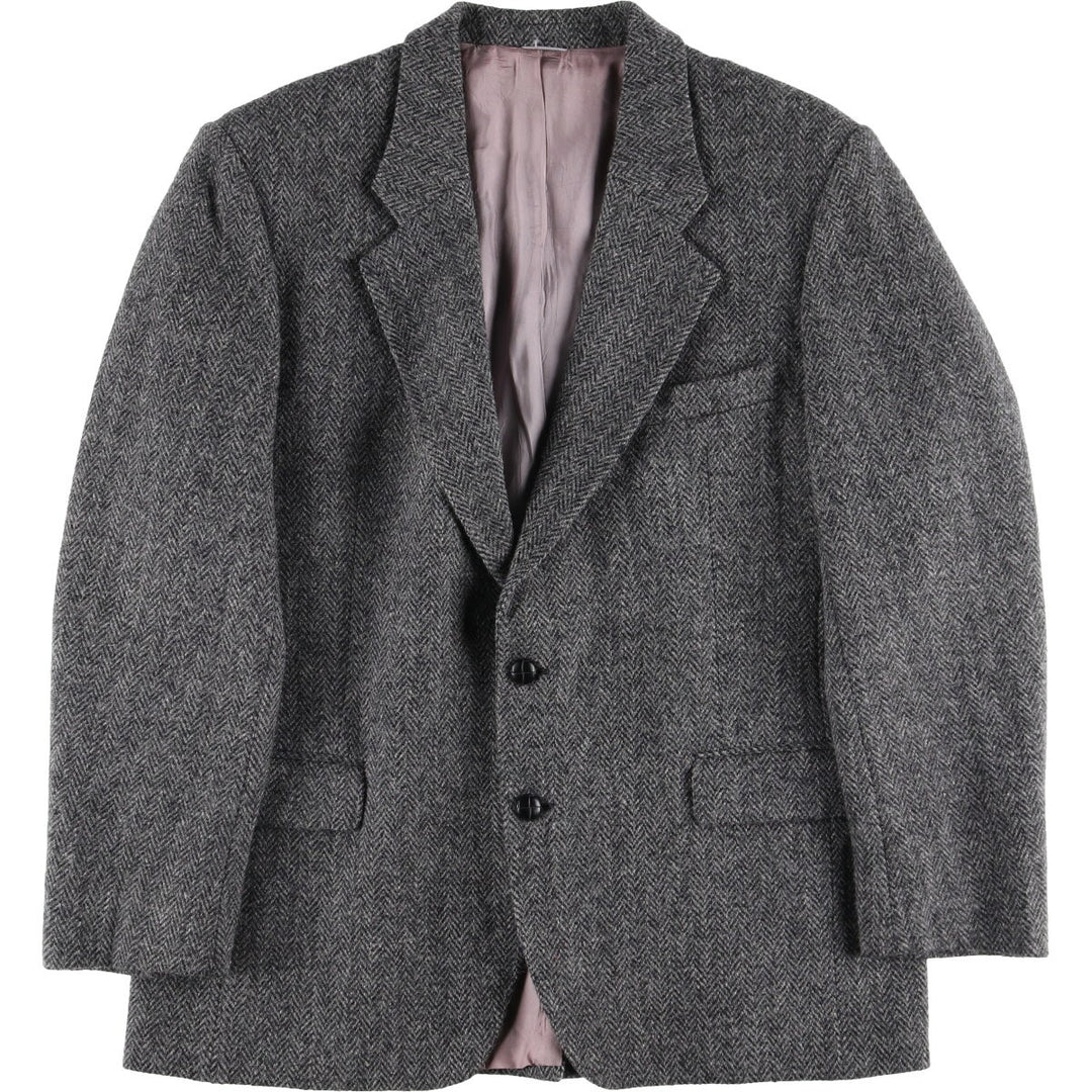 Harris Tweed Herringbone Wool Tailored Jacket Men's L size / eaa521171