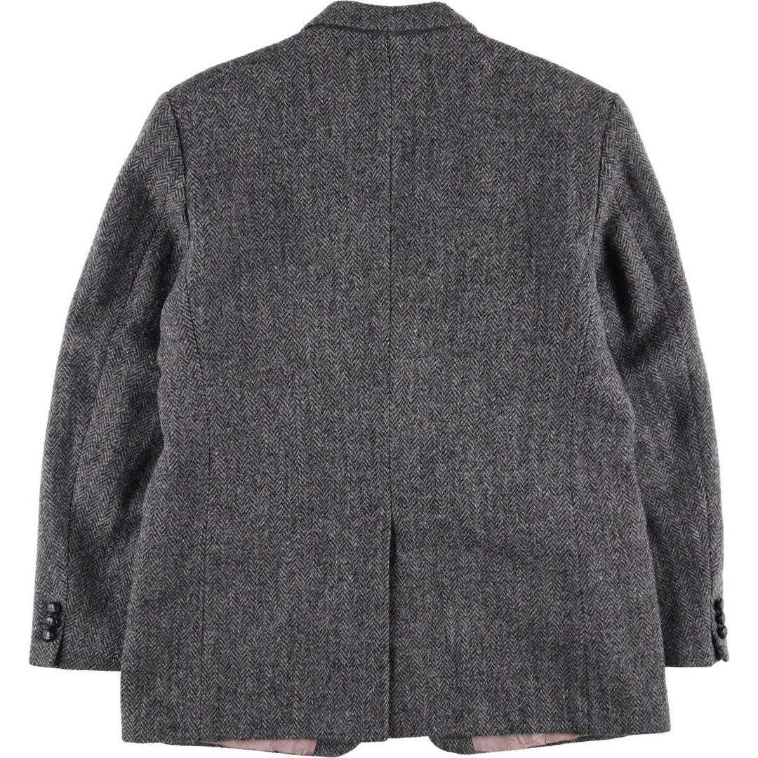 Harris Tweed Herringbone Wool Tailored Jacket Men's L size / eaa521171