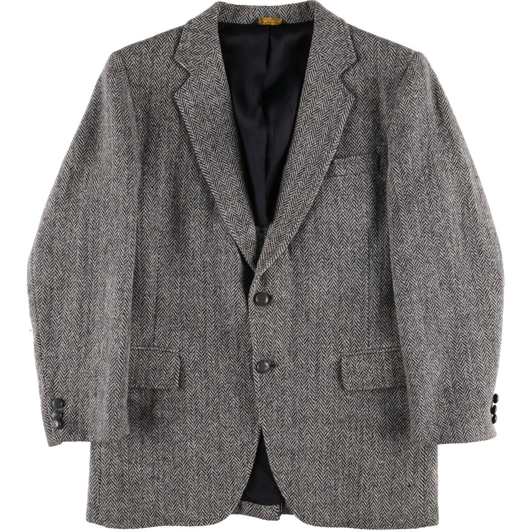 KUPPENHEIMER Harris Tweed Herringbone Wool Tailored Jacket Made in USA Men's L size /eaa521172