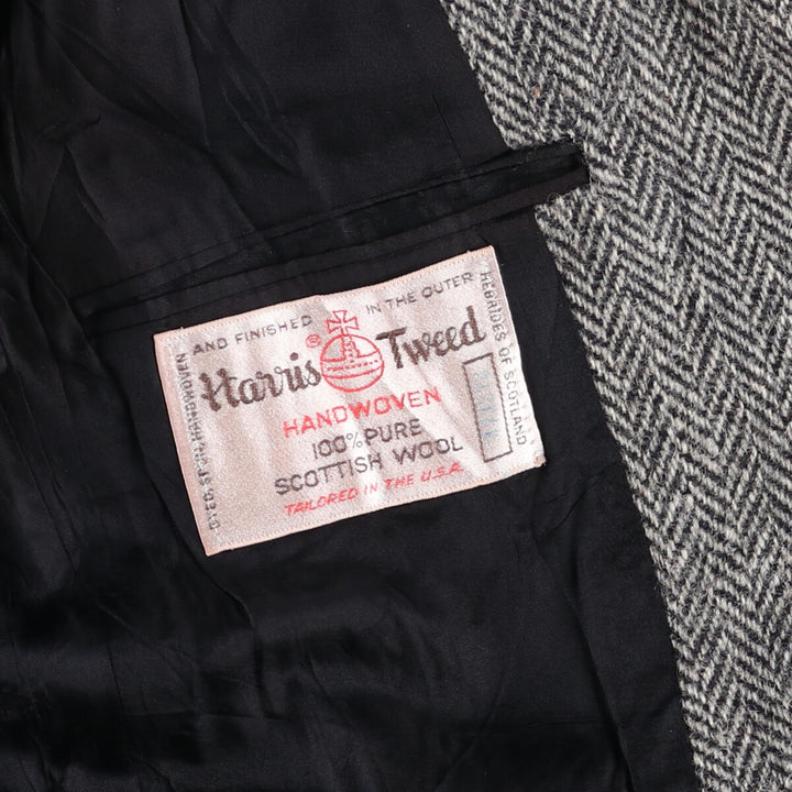 KUPPENHEIMER Harris Tweed Herringbone Wool Tailored Jacket Made in USA Men's L size /eaa521172