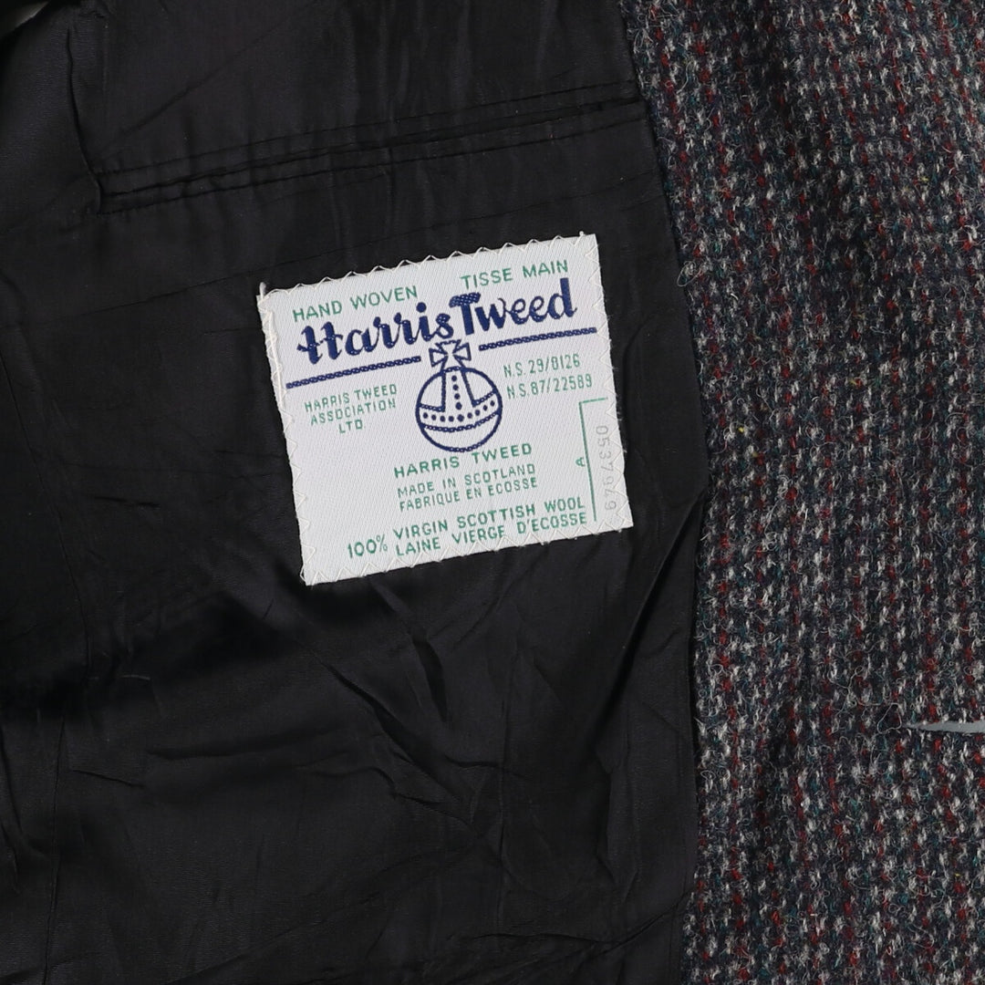 BRIAN DAVID Harris Tweed Wool Tailored Jacket Made in Canada Men's M size /eaa521179