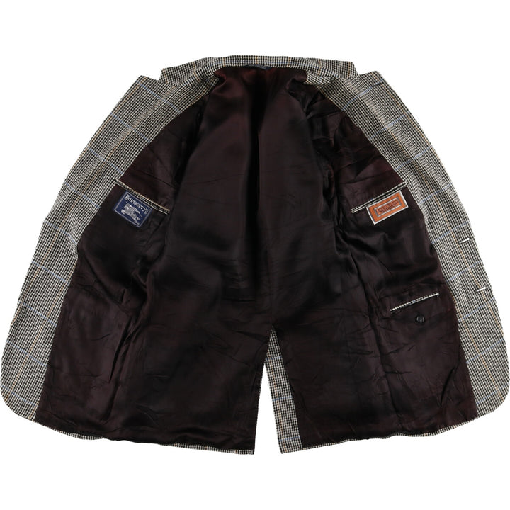 Burberry's Check Pattern Wool Tailored Jacket, Men's M size / eaa521180