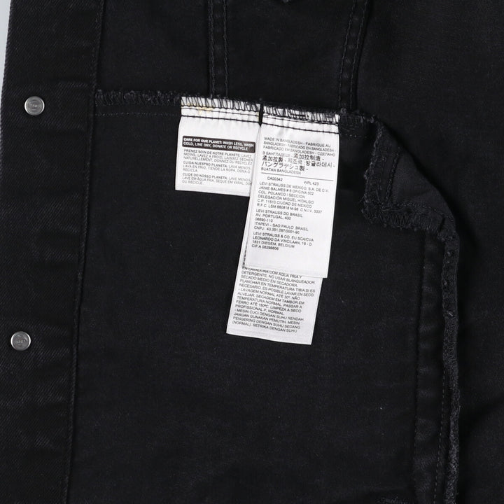 Levi's Black Denim Jacket, G-Jean, Men's Size L / eaa521186