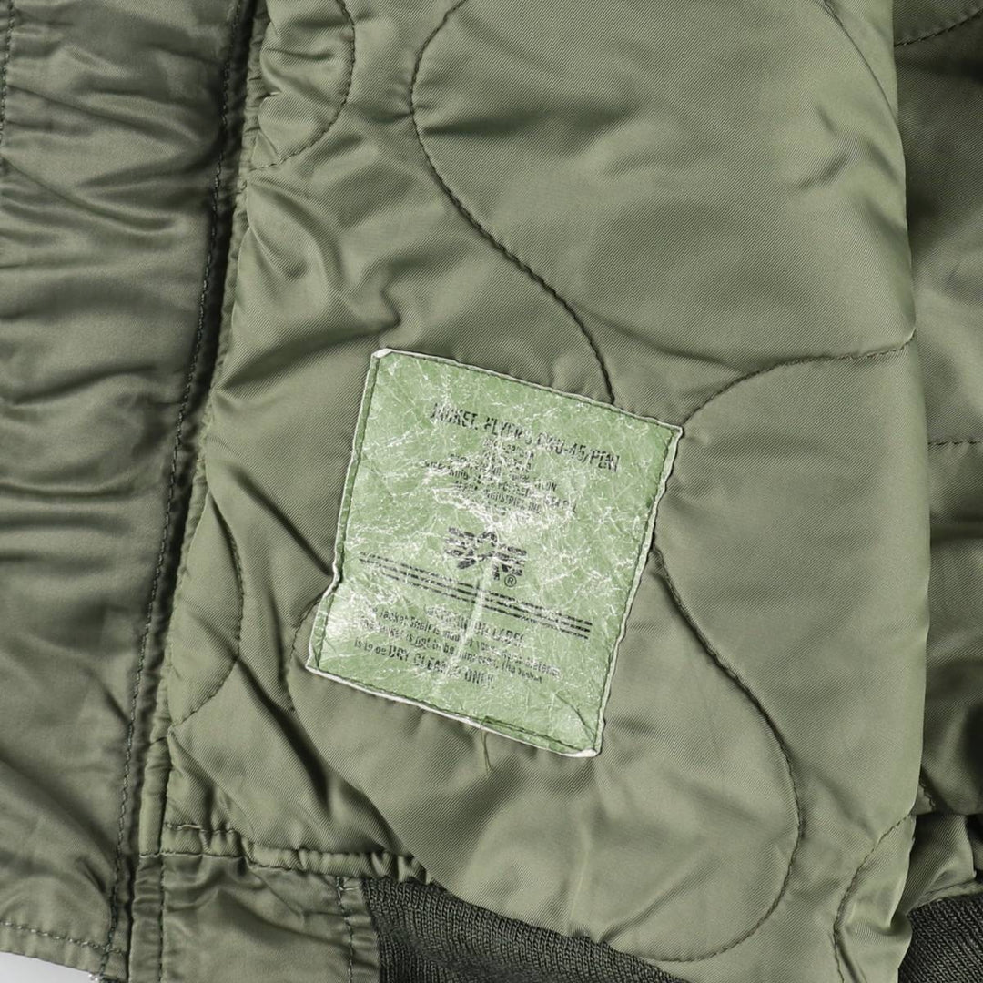 Civilian Alpha CWU-45/P Type Military Flight Jacket Men's M Size /eaa521199