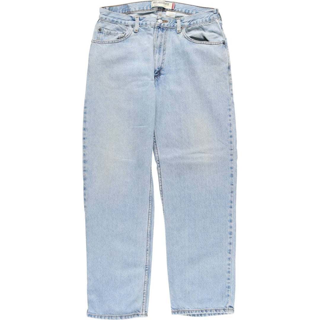 Levi's 550 Relaxed Fit Tapered Denim Pants for Men, W34 equivalent cotton blue type Vintage Second Hand