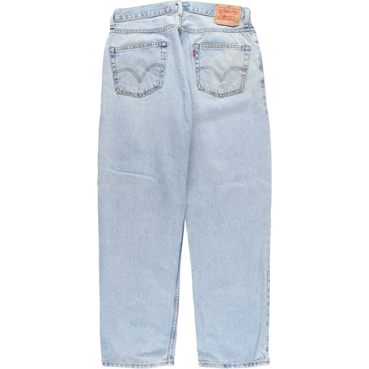 Levi's 550 Relaxed Fit Tapered Denim Pants for Men, W34 equivalent cotton blue type Vintage Second Hand