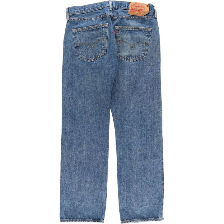 Levi's 501 straight denim pants for men, size W32 cotton blue type Vintage Second Hand