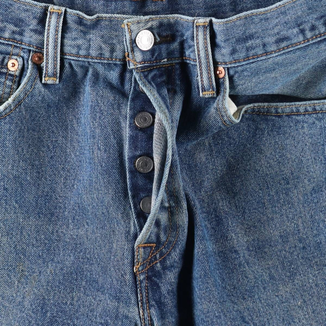 Levi's 501 straight denim pants for men, size W32 cotton blue type Vintage Second Hand