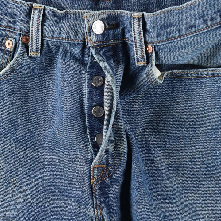 Levi's 501 straight denim pants for men, size W32 cotton blue type Vintage Second Hand