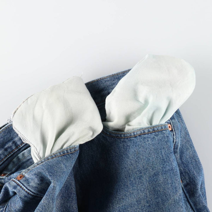 Levi's 501 straight denim pants for men, size W32 cotton blue type Vintage Second Hand