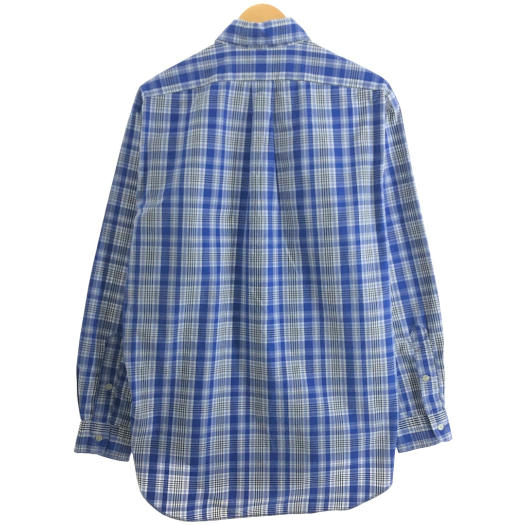 Ralph Lauren RALPH LAUREN GOLF BLAKE long-sleeved button-down check shirt, men's size M cotton black type Vintage Second Hand