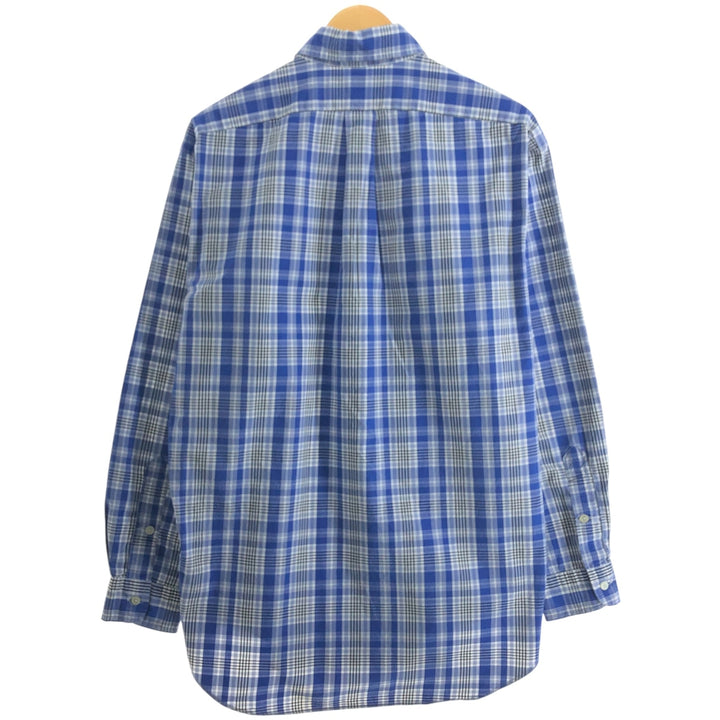 Ralph Lauren RALPH LAUREN GOLF BLAKE long-sleeved button-down check shirt, men's size M cotton black type Vintage Second Hand