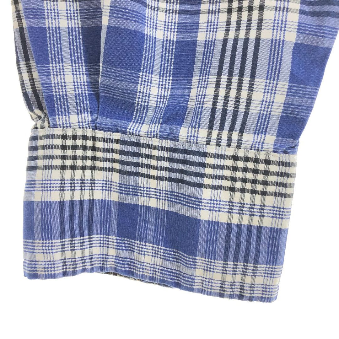 Ralph Lauren RALPH LAUREN GOLF BLAKE long-sleeved button-down check shirt, men's size M cotton black type Vintage Second Hand