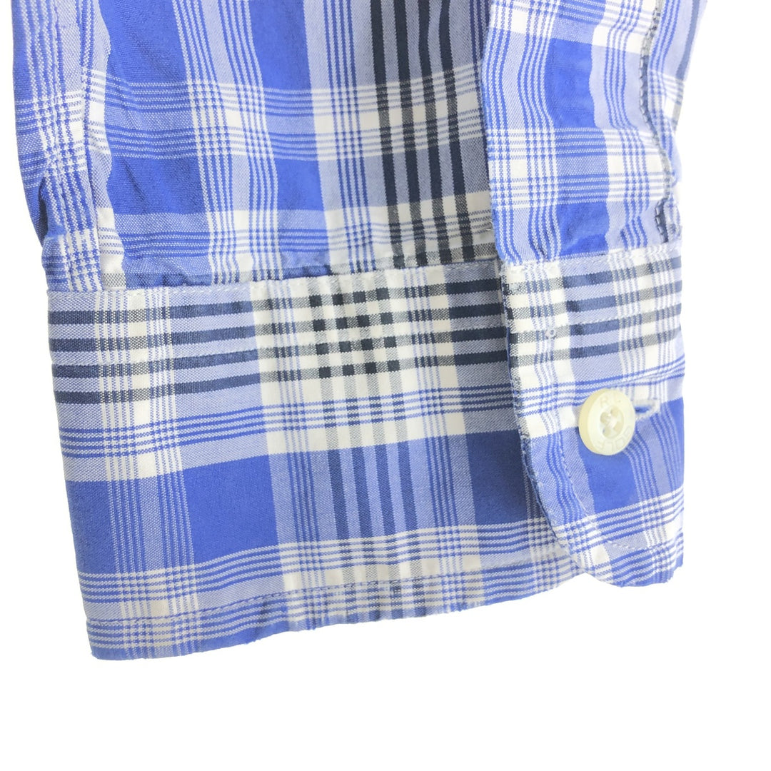 Ralph Lauren RALPH LAUREN GOLF BLAKE long-sleeved button-down check shirt, men's size M cotton black type Vintage Second Hand