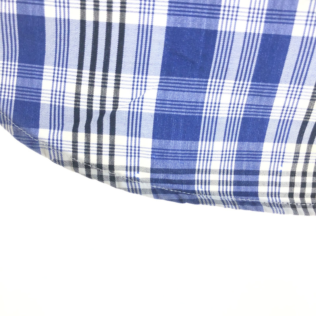 Ralph Lauren RALPH LAUREN GOLF BLAKE long-sleeved button-down check shirt, men's size M cotton black type Vintage Second Hand