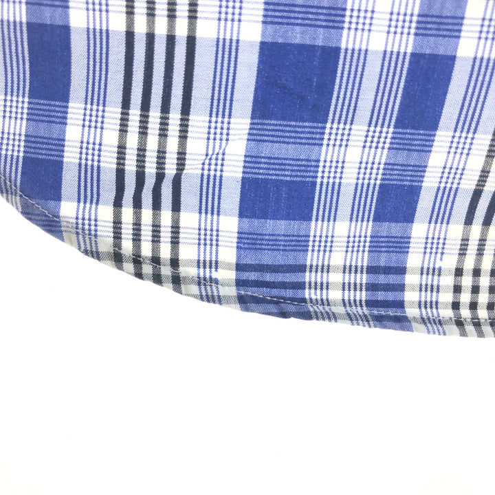 Ralph Lauren RALPH LAUREN GOLF BLAKE long-sleeved button-down check shirt, men's size M cotton black type Vintage Second Hand