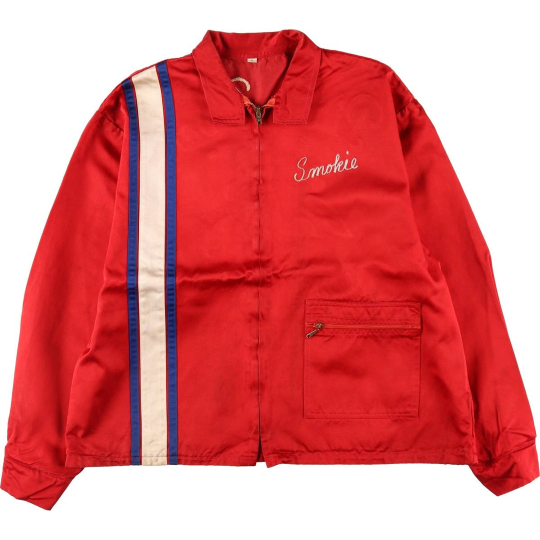 ~70'S Vintage Nylon Racing Jacket Men's Size L /eaa521333