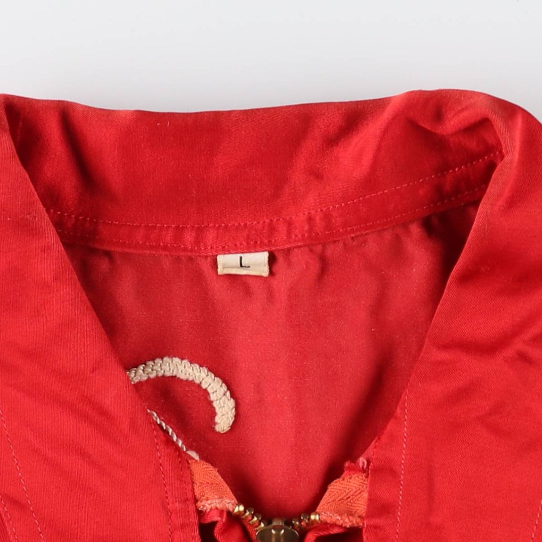 ~70'S Vintage Nylon Racing Jacket Men's Size L /eaa521333