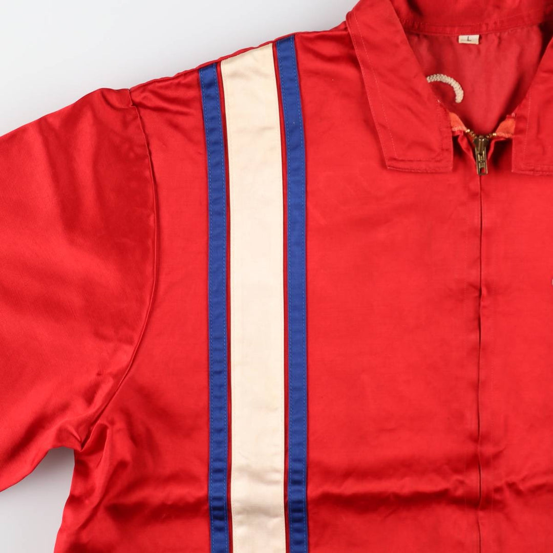 ~70'S Vintage Nylon Racing Jacket Men's Size L /eaa521333