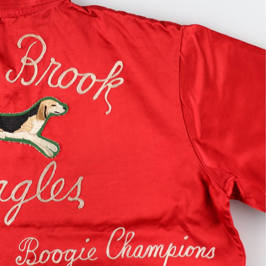 ~70'S Vintage Nylon Racing Jacket Men's Size L /eaa521333