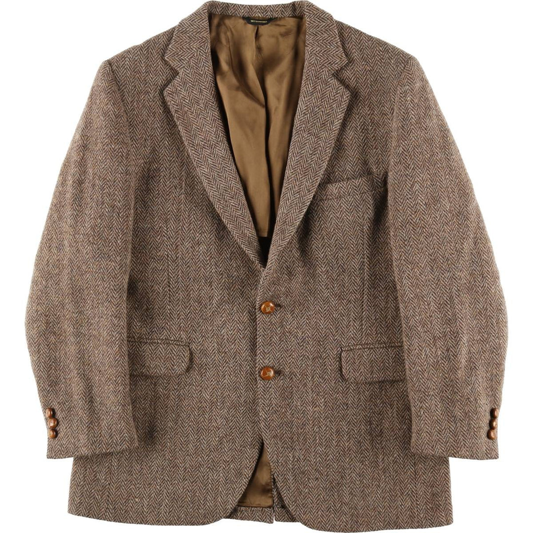 Prange's Harris Tweed Herringbone Wool Tailored Jacket Made in USA Men's M size /eaa521341