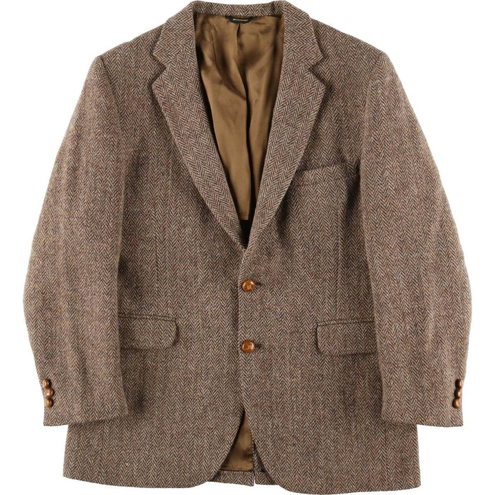 Prange's Harris Tweed Herringbone Wool Tailored Jacket Made in USA Men's M size /eaa521341