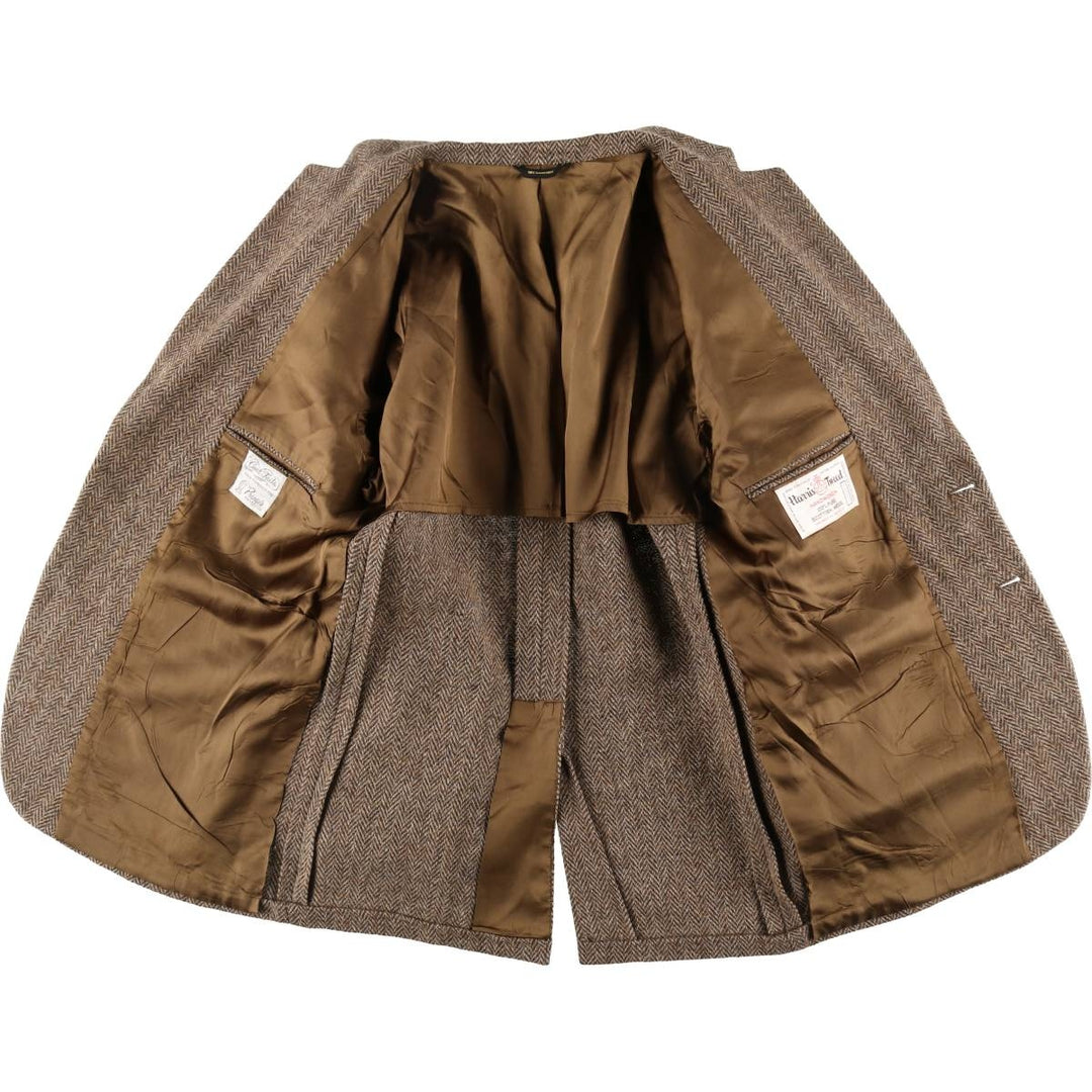 Prange's Harris Tweed Herringbone Wool Tailored Jacket Made in USA Men's M size /eaa521341