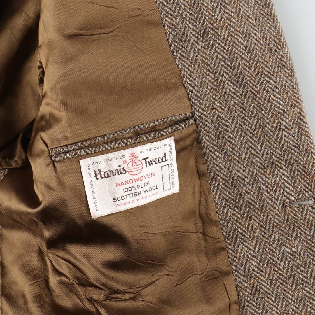 Prange's Harris Tweed Herringbone Wool Tailored Jacket Made in USA Men's M size /eaa521341