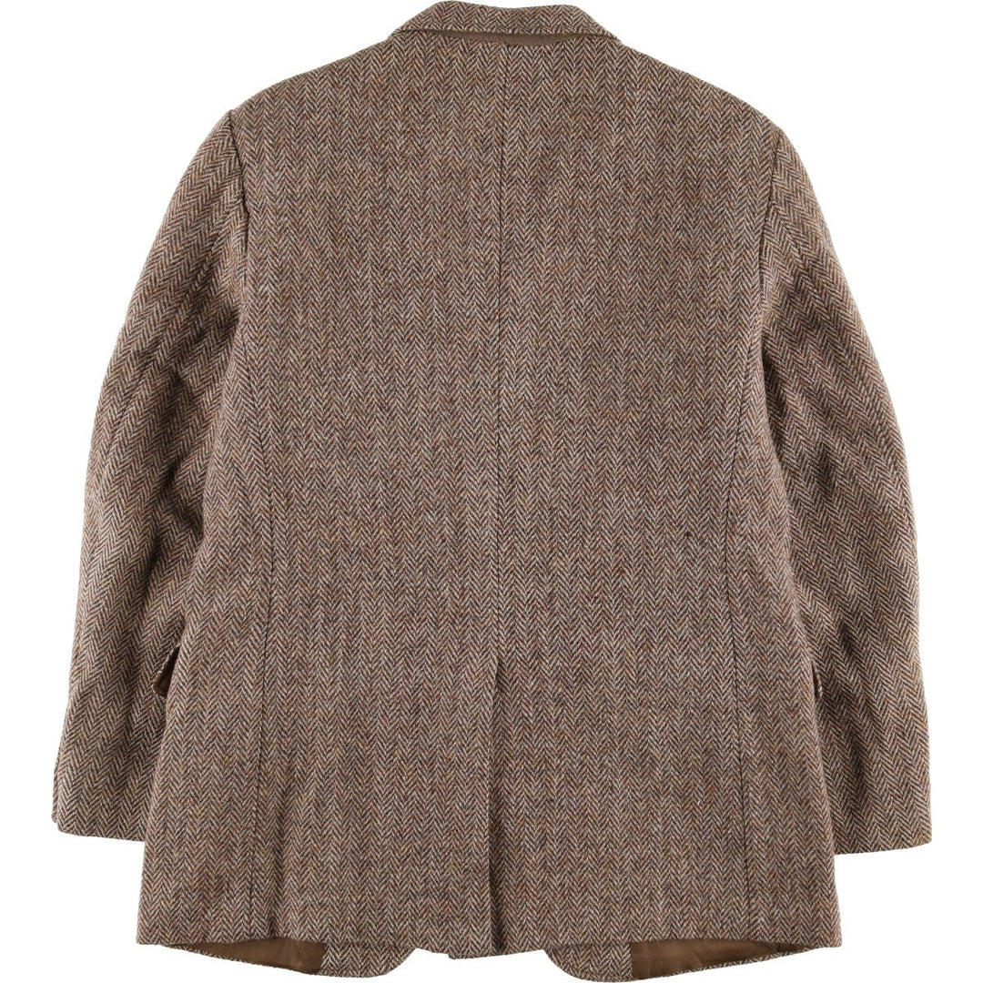 GLENEAGLES Harris Tweed Herringbone Wool Tailored Jacket Made in USA Men's M size /eaa521342