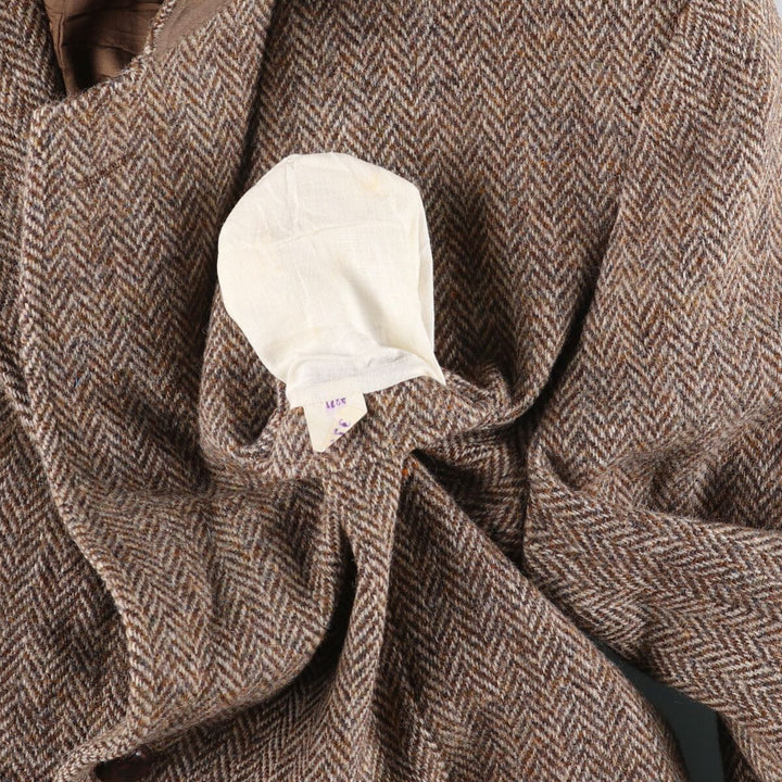 GLENEAGLES Harris Tweed Herringbone Wool Tailored Jacket Made in USA Men's M size /eaa521342