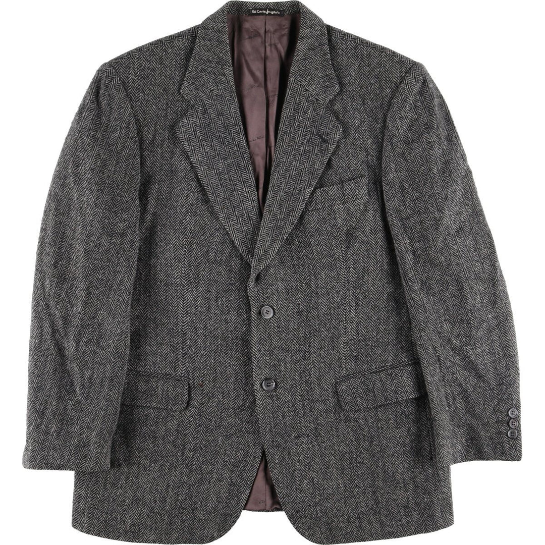 EMIDIO TUCCI Harris Tweed Herringbone Wool Tailored Jacket Men's L size /eaa521344