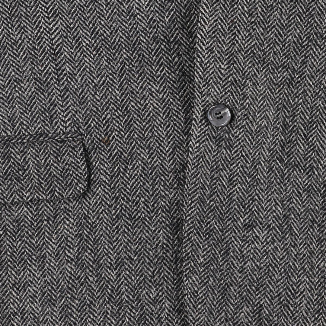 EMIDIO TUCCI Harris Tweed Herringbone Wool Tailored Jacket Men's L size /eaa521344